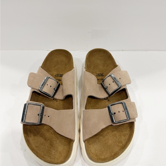 Papillio by Birkenstock Arizona Chunky Suede Leather platform sandals - Picture 4 of 8